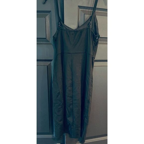 Zalalus Women's Elegant Spaghetti Straps Deep V Neck Sleeveless Bodycon Dress - Picture 3 of 5